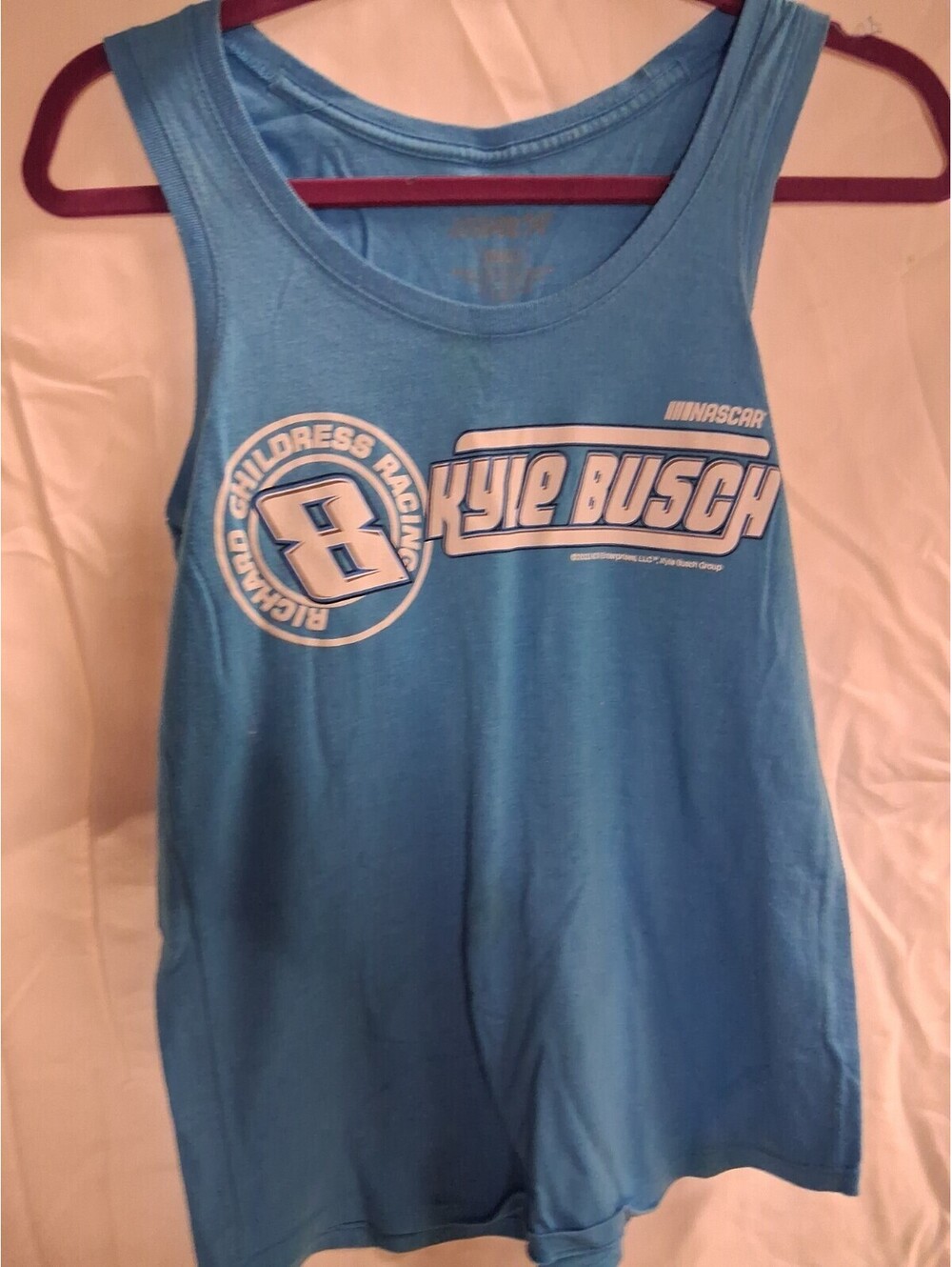 Richard Childress Racing (RCR) Kyle Busch tank top number 8 Size Small Blue J2
